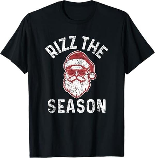 Funny Shirts Rizz Season Funny Rizzmas Santa Claus Rizzler Menswear Top T-Shirts, Hoodie, Sweatshirt - T-Shirt, Sweatshirt, Hoodie