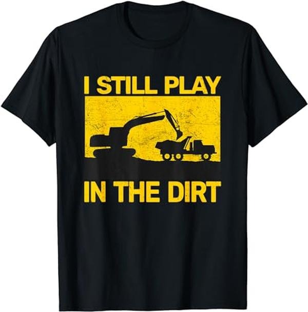 Funny Construction Work Shirts Vintage Construction Equipment Heavy Work Funny Menswear Casual Cotton T-Shirts, Hoodie, Sweatshirt - T-Shirt, Sweatshirt, Hoodie