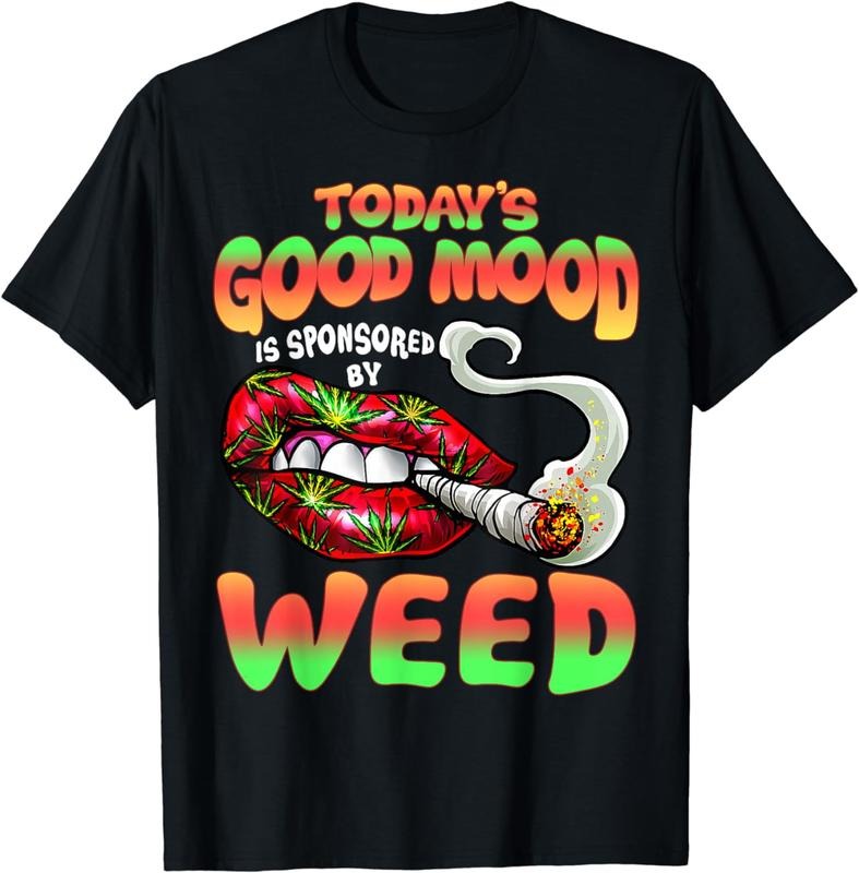 Funny Cool Sexy Lips Weed Cannabis Marijuana Leaves Smoking T-Shirts, Hoodie, Sweatshirt - T-Shirt, Sweatshirt, Hoodie