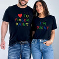 Funny Couples Matching Shirts Valentine Couples Shirts I Love Finger Paint I'M Paint Humor Shirts Rude Couples Shirts Casual Cotton T-Shirts, Hoodie, Sweatshirt - T-Shirt, Sweatshirt, Hoodie