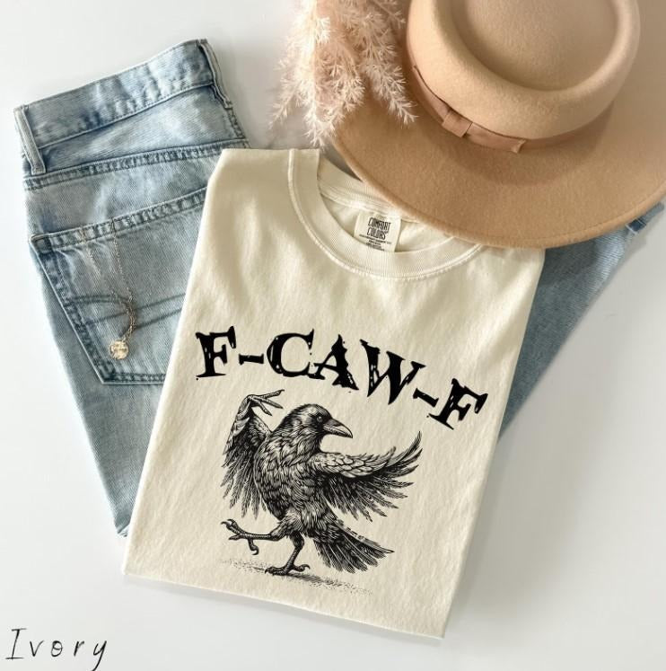 Funny Crow Shirt F Caw F Shirt Black Crow Raven Lover Funny Raven Shirt Gothic Crow T-Shirts, Hoodie, Sweatshirt - T-Shirt, Sweatshirt, Hoodie