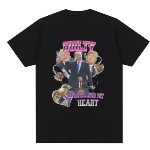 Funny Donald Trump Mugshot Guilty Stealing My Heart Trump High Quality Casual 100% Cotton T-Shirts, Hoodie, Sweatshirt - T-Shirt, Sweatshirt, Hoodie