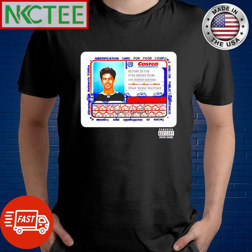 Funny Dylan Guenther UTAH hockey Costco card shirt Unisex T-shirt, Sweatshirt, Hoodie, Long Sleeve Tee - T-Shirt, Sweatshirt, Hoodie