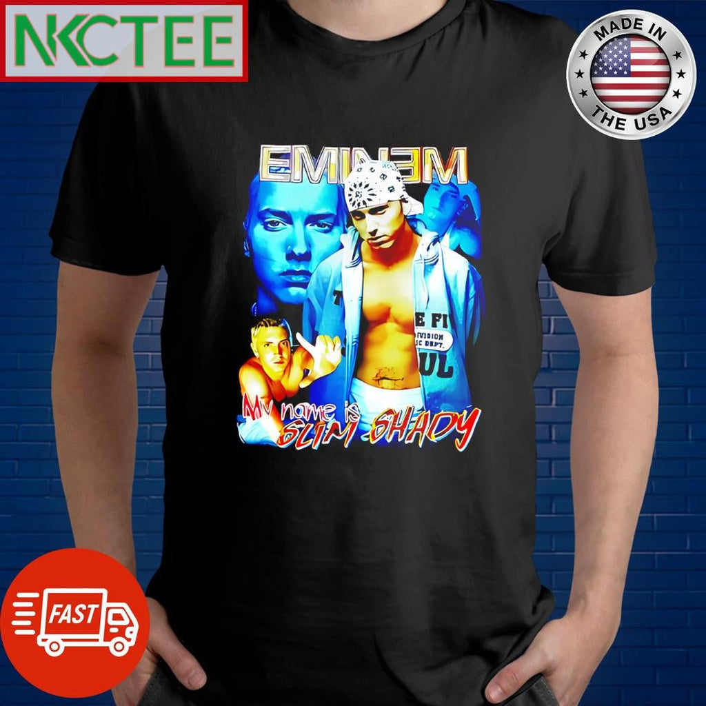 Funny Eminem my name is slim shady vintage shirt Unisex T-shirt, Sweatshirt, Hoodie, Long Sleeve Tee - T-Shirt, Sweatshirt, Hoodie