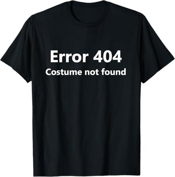 Funny Error 404 Costume Not Found Shirt Error 404 Costume Not Found Funny Lazy Halloween Menswear Top T-Shirts, Hoodie, Sweatshirt - T-Shirt, Sweatshirt, Hoodie
