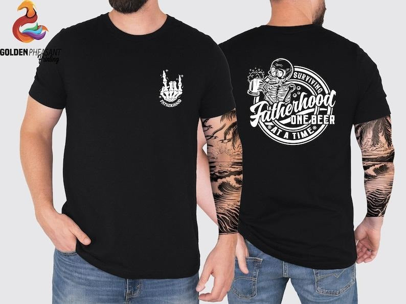 Funny Fatherhood Shirt Dad Shirt Shirt Dad Dad Joke Shirt Back Front Shirt Skeleton Dad Shirt Dad T-Shirts, Hoodie, Sweatshirt - T-Shirt, Sweatshirt, Hoodie