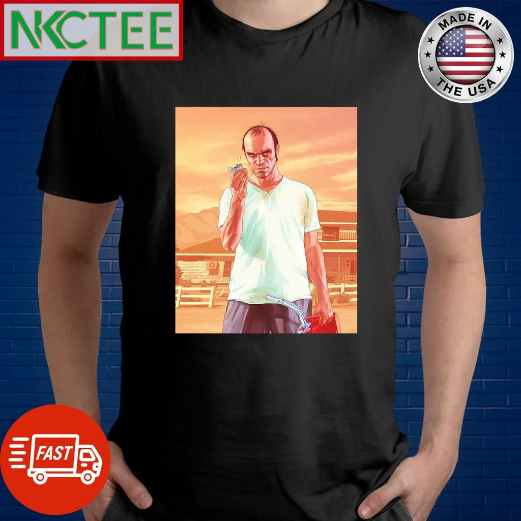 Funny GTA Trevor Philips burn shirt Unisex T-shirt, Sweatshirt, Hoodie, Long Sleeve Tee - T-Shirt, Sweatshirt, Hoodie