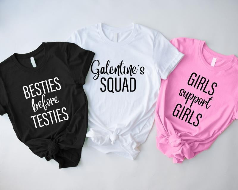 Funny Galentine'S Day Shirt Group Matching Galentine'S Squad Cute Group Valentine Her T-Shirts, Hoodie, Sweatshirt - T-Shirt, Sweatshirt, Hoodie