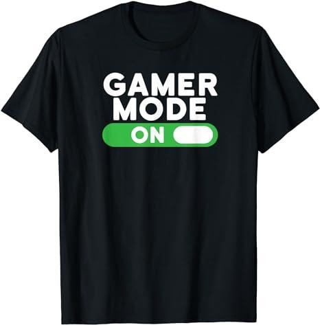 Funny Gamer Shirts Gamers Gamer Mode Funny Novelty Gaming Video Games Menswear Top Casual Classic T-Shirts, Hoodie, Sweatshirt - T-Shirt, Sweatshirt, Hoodie