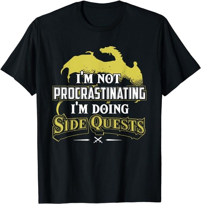 Funny Gamer Shirts Gamers RPG Gamer I'M Doing Side Quests Menswear Casual Classic T-Shirts, Hoodie, Sweatshirt - T-Shirt, Sweatshirt, Hoodie