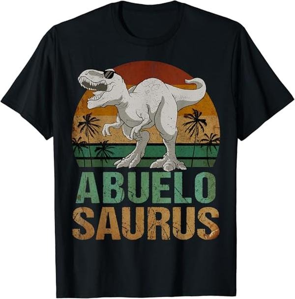 Funny Grandpa Shirt Grandfather Abuelosaurus Dinosaur Abuelo Saurus Vintage Menswear Casual Cotton Top T-Shirts, Hoodie, Sweatshirt - T-Shirt, Sweatshirt, Hoodie