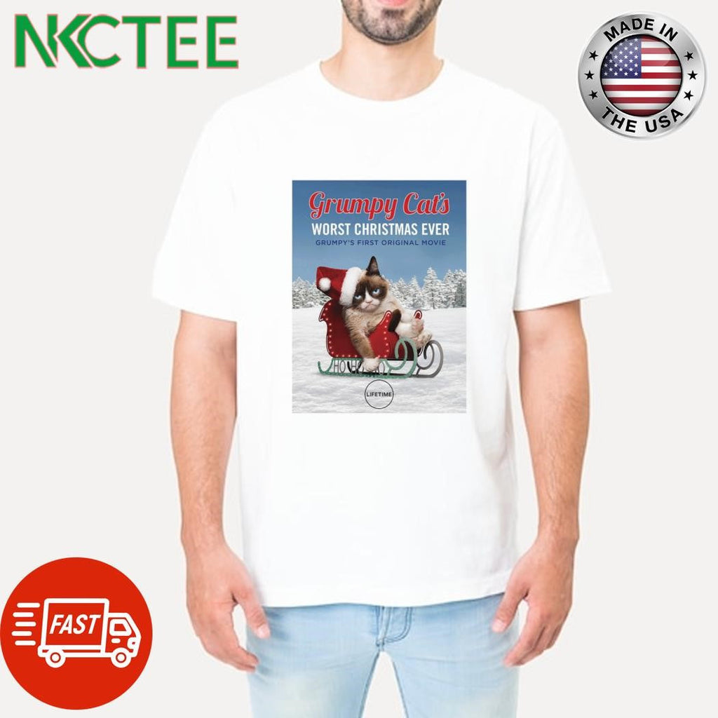 Funny Grumpy Cat’s Worst Christmas Ever 2014 shirt Unisex T-shirt, Sweatshirt, Hoodie, Long Sleeve Tee - T-Shirt, Sweatshirt, Hoodie