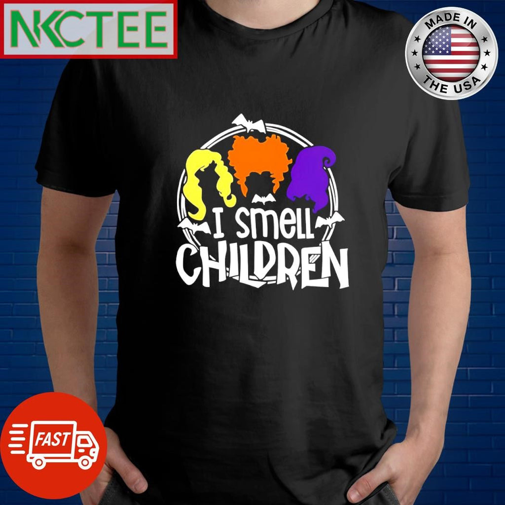 Funny Hocus Pocus I smell children Halloween shirt Unisex T-shirt, Sweatshirt, Hoodie, Long Sleeve Tee - T-Shirt, Sweatshirt, Hoodie