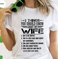Funny Husband Shirt Funny Husband 5 Things You Should Know About My Wife Best Husband Shirt Sarcastic Husband T-Shirts, Hoodie, Sweatshirt - T-Shirt, Sweatshirt, Hoodie