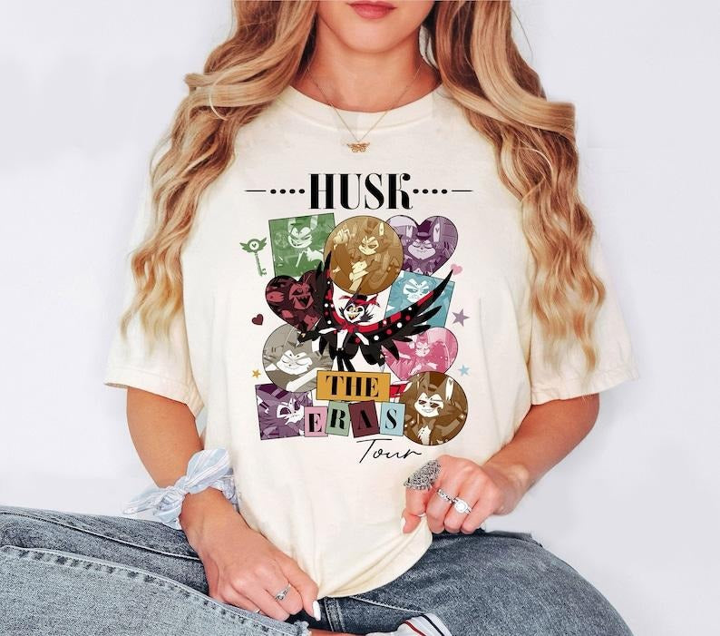 Funny Husk Hazbin Hotel Characters Eras Tour Shirt T-Shirts, Hoodie, Sweatshirt - T-Shirt, Sweatshirt, Hoodie