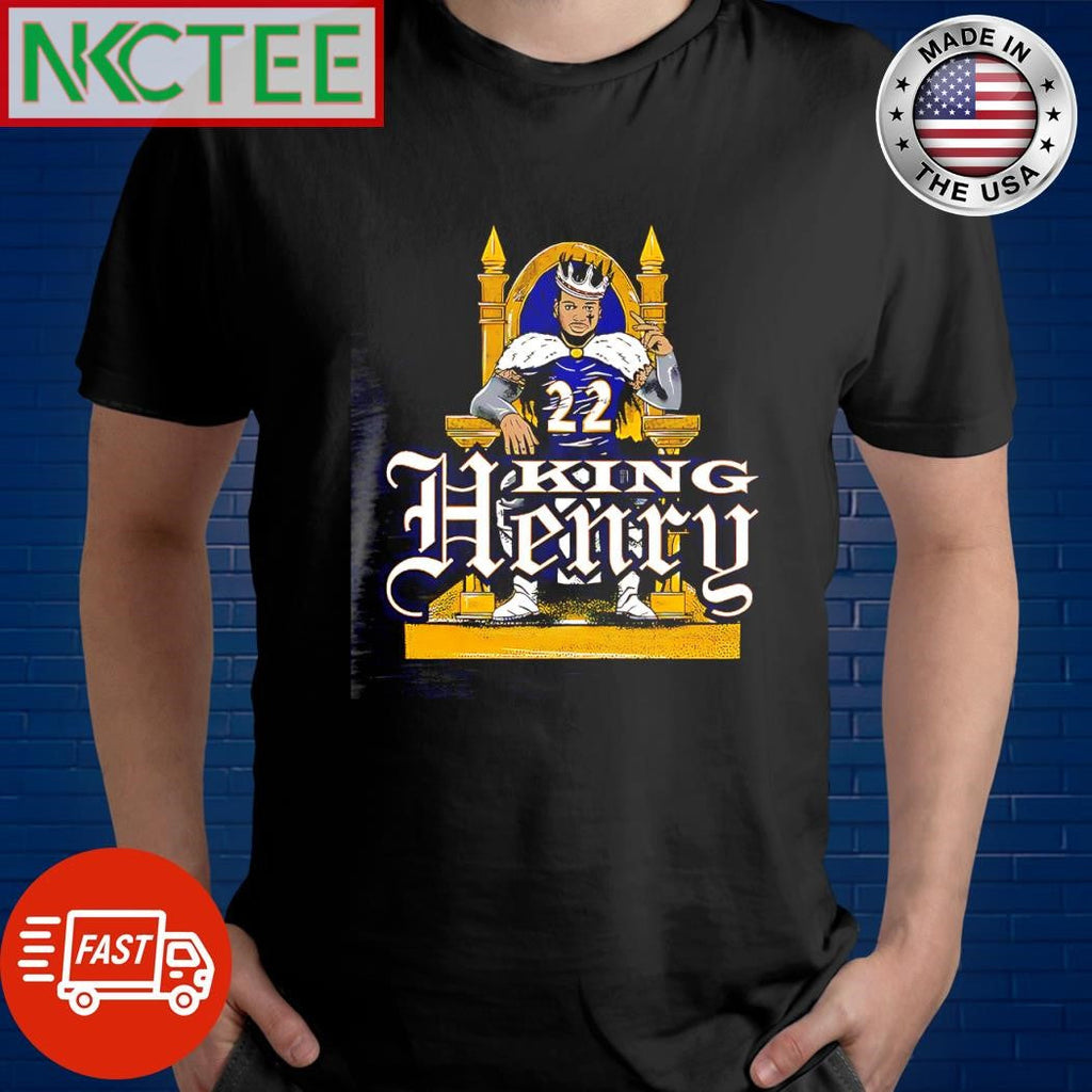 Funny King Henry Derrick Henry crown Baltimore Raven Throne shirt Unisex T-shirt, Sweatshirt, Hoodie, Long Sleeve Tee - T-Shirt, Sweatshirt, Hoodie