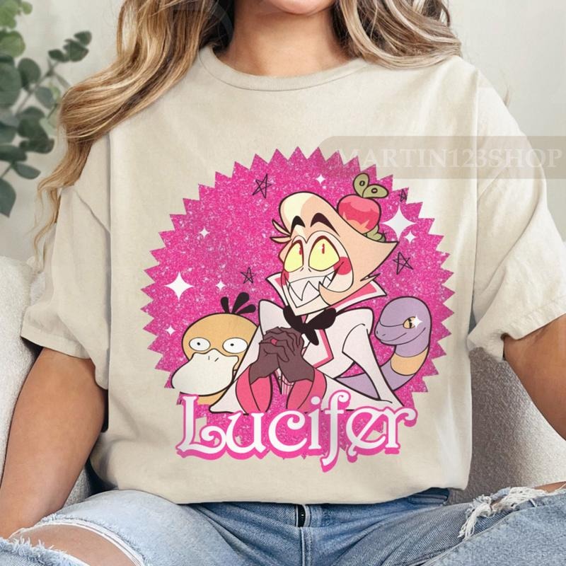 Funny Lucifer Morningstar Meme Hazbin Hotel Take That Depression Cute Cartoon Duck Lucifer Meme Shirt T-Shirts, Hoodie, Sweatshirt - T-Shirt, Sweatshirt, Hoodie