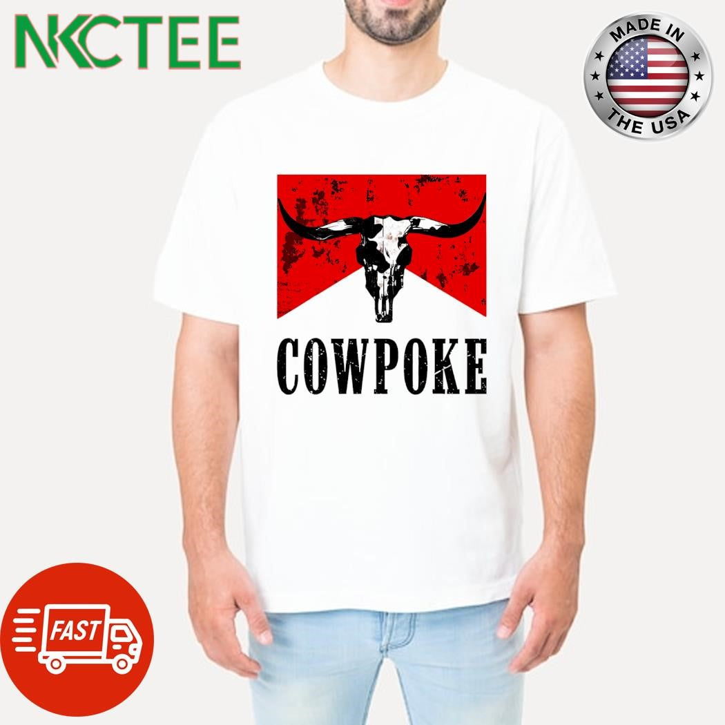 Funny Marlboro Cowpoke bull skull shirt Unisex T-shirt, Sweatshirt, Hoodie, Long Sleeve Tee - T-Shirt, Sweatshirt, Hoodie
