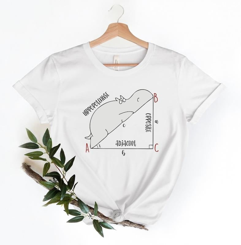 Funny Math Funny Hippopotenuse Shirt Math Teachers Shirt Teacher Shirt Geometry Teacher Geometry Nerd Teacher T-Shirts, Hoodie, Sweatshirt - T-Shirt, Sweatshirt, Hoodie