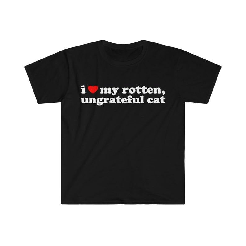 Funny Meme Shirt I Love My Rotten Ungrateful Cat Cute T-Shirts, Hoodie, Sweatshirt - T-Shirt, Sweatshirt, Hoodie