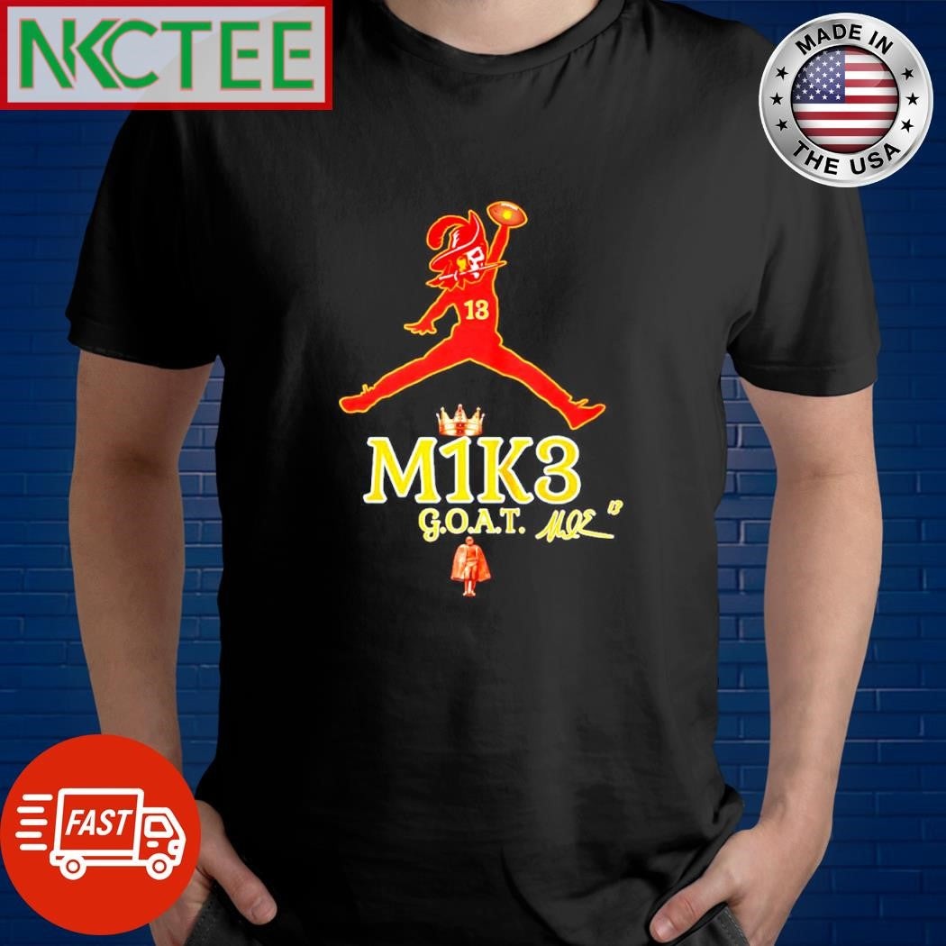 Funny Mike Evans M1k3 Goat signature logo parody crown Tampa Bay Buccaneers shirt Unisex T-shirt, Sweatshirt, Hoodie, Long Sleeve Tee - T-Shirt, Sweatshirt, Hoodie