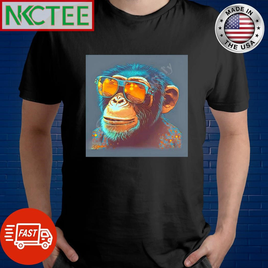 Funny Monkey sunglasses shirt Unisex T-shirt, Sweatshirt, Hoodie, Long Sleeve Tee - T-Shirt, Sweatshirt, Hoodie