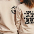 Funny Parenting When Comes My Child I Will Smile My Mugshot Casual Moms Dads T-Shirts, Hoodie, Sweatshirt - T-Shirt, Sweatshirt, Hoodie