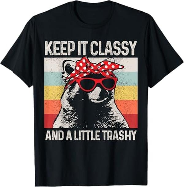 Funny Raccoon Shirt Raccoon Trashy Vintage Retro Funny Available Size S 5XL Vintage Raccoon T-Shirts, Hoodie, Sweatshirt - T-Shirt, Sweatshirt, Hoodie