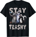 Funny Raccoon Shirt Stay Trashy Funny Raccoon Funny Available Size S 5XL Vintage Raccoon T-Shirts, Hoodie, Sweatshirt - T-Shirt, Sweatshirt, Hoodie