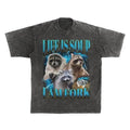 Funny Raccoon Life Is Soup I Am Fork Absurd Meme Shirt Raccoon Vintage Bootleg Shirt Animal Lover 100% Cotton T-Shirts, Hoodie, Sweatshirt - T-Shirt, Sweatshirt, Hoodie