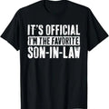 Funny Son Law Shirt 'S Official I'M Favorite Son Law Menswear Casual Cotton T-Shirts, Hoodie, Sweatshirt - T-Shirt, Sweatshirt, Hoodie