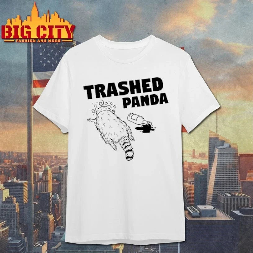 Funny Trashed Panda Raccoon Gets Drunk shirt Unisex T-shirt, Sweatshirt, Hoodie, Long Sleeve Tee - T-Shirt, Sweatshirt, Hoodie
