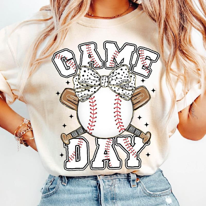 Game Day Baseball Coquette Brushstroke Baseball Coquette Tis Season Baseball Bow Baseball Mama T-Shirts, Hoodie, Sweatshirt - T-Shirt, Sweatshirt, Hoodie