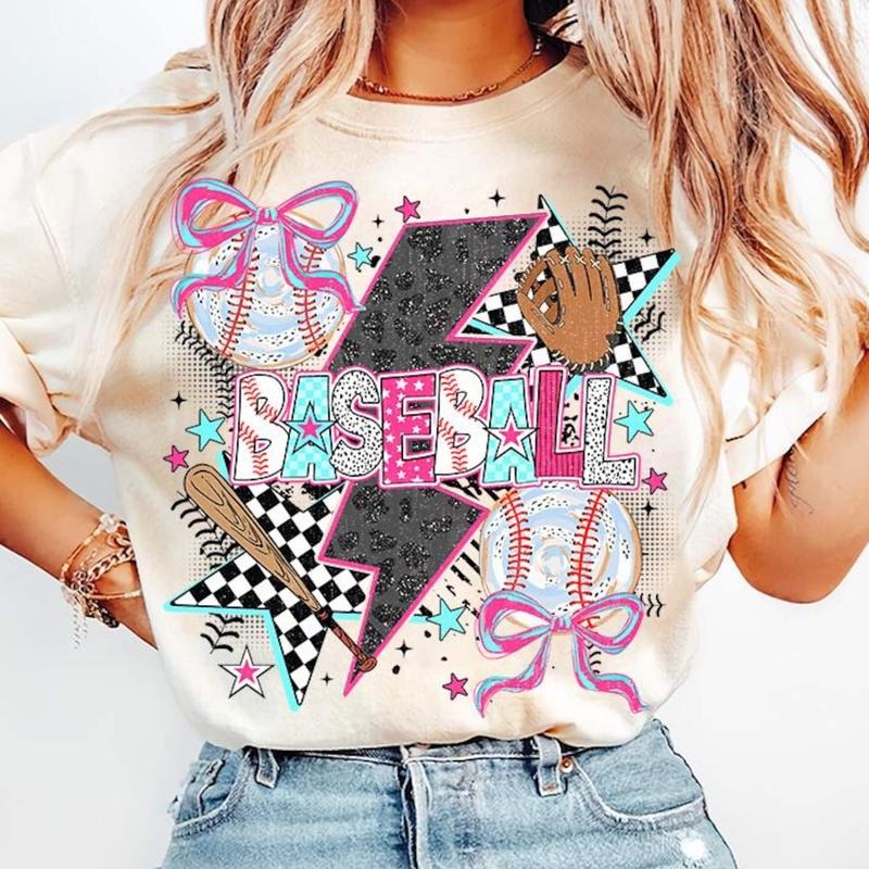 Game Day Baseball Shirt Pink Brushstroke Mom Surprise T-Shirts, Hoodie, Sweatshirt - T-Shirt, Sweatshirt, Hoodie