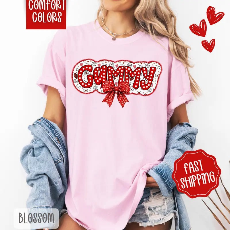 Gammy Valentine Shirt Comfort Colors Cute T-Shirts, Hoodie, Sweatshirt - T-Shirt, Sweatshirt, Hoodie