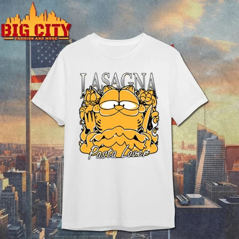 Garfield Lasagna Pasta Lover shirt Unisex T-shirt, Sweatshirt, Hoodie, Long Sleeve Tee - T-Shirt, Sweatshirt, Hoodie