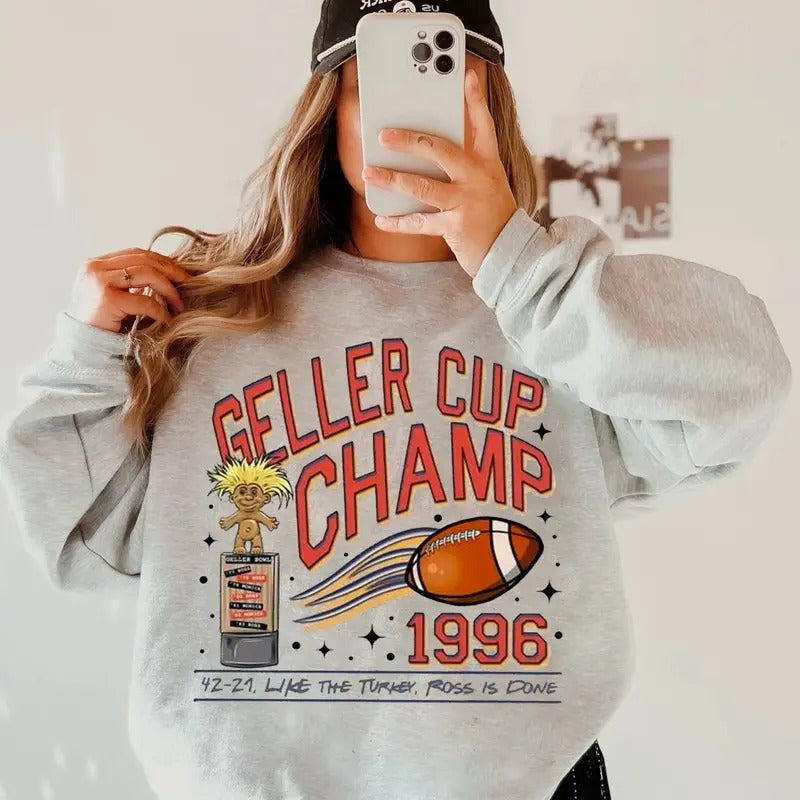 Geller Cup Champ 1996 Geller Bowl Friendsgiving Shirt Friends Geller Cup Shirt Friends Thanksgiving Friends Bowl Shirt T-Shirts, Hoodie, Sweatshirt - T-Shirt, Sweatshirt, Hoodie