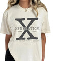 Gen X Comfort Colors Generation X Shirt Sarcastic Raised Hose Water Neglect Lady Collar Cotton Fabric Top Traditional Womenswear T-Shirts, Hoodie, Sweatshirt - T-Shirt, Sweatshirt, Hoodie
