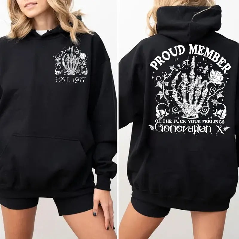 Gen X Custom Year New Version Badass Generation Custom Year Birth Shirt Generation X 100% Cotton Top Comfort Womenswear T-Shirts, Hoodie, Sweatshirt - T-Shirt, Sweatshirt, Hoodie