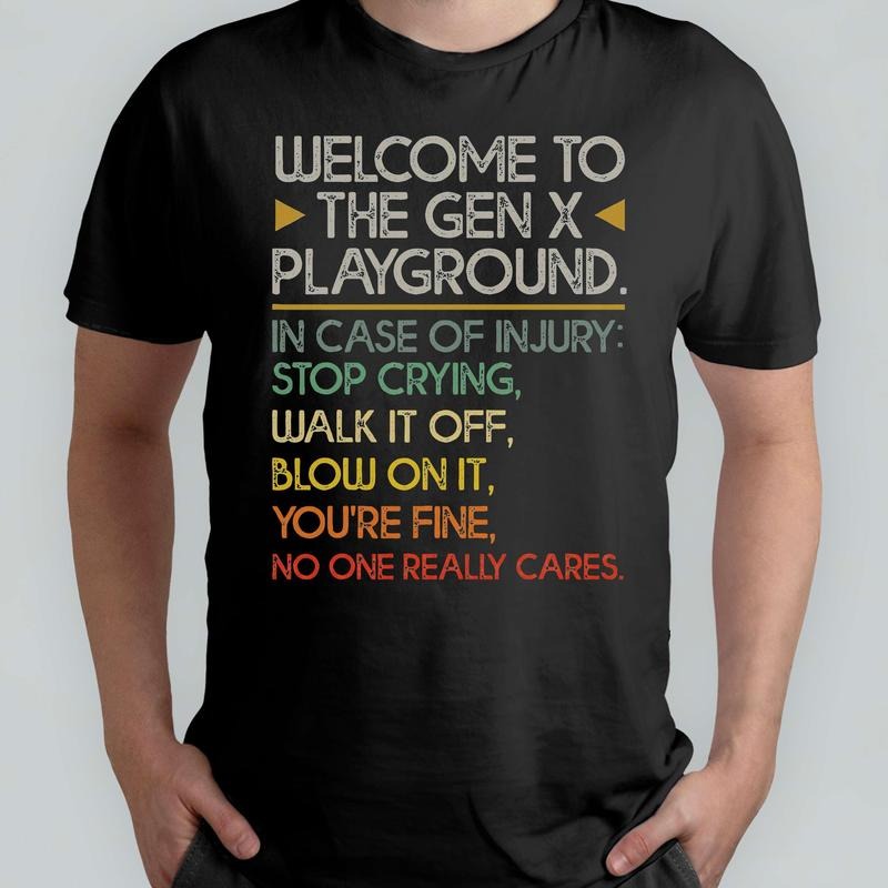 Gen X Playground Rules Shirt Retro 80s 90s Funny Gen X Shirt Nostalgic Playground Rules Old School Shirt T-Shirts, Hoodie, Sweatshirt - T-Shirt, Sweatshirt, Hoodie