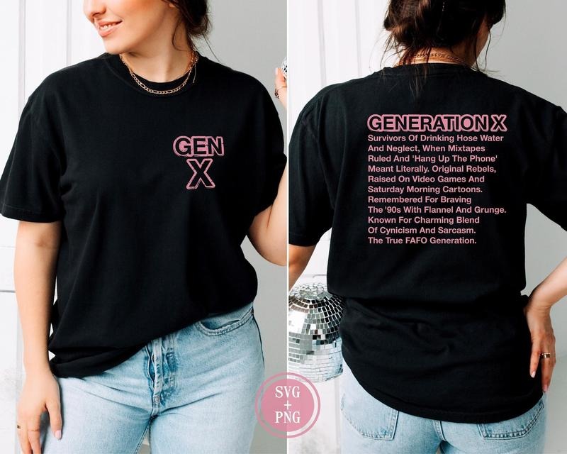 Gen X Raised Hose Water Neglect SVG Generation X SVG T-Shirts, Hoodie, Sweatshirt - T-Shirt, Sweatshirt, Hoodie