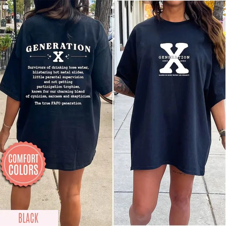Generation X Gen X Shirt Generation X Generation X Shirt Raised Hose Water Neglect Friend T-Shirts, Hoodie, Sweatshirt - T-Shirt, Sweatshirt, Hoodie