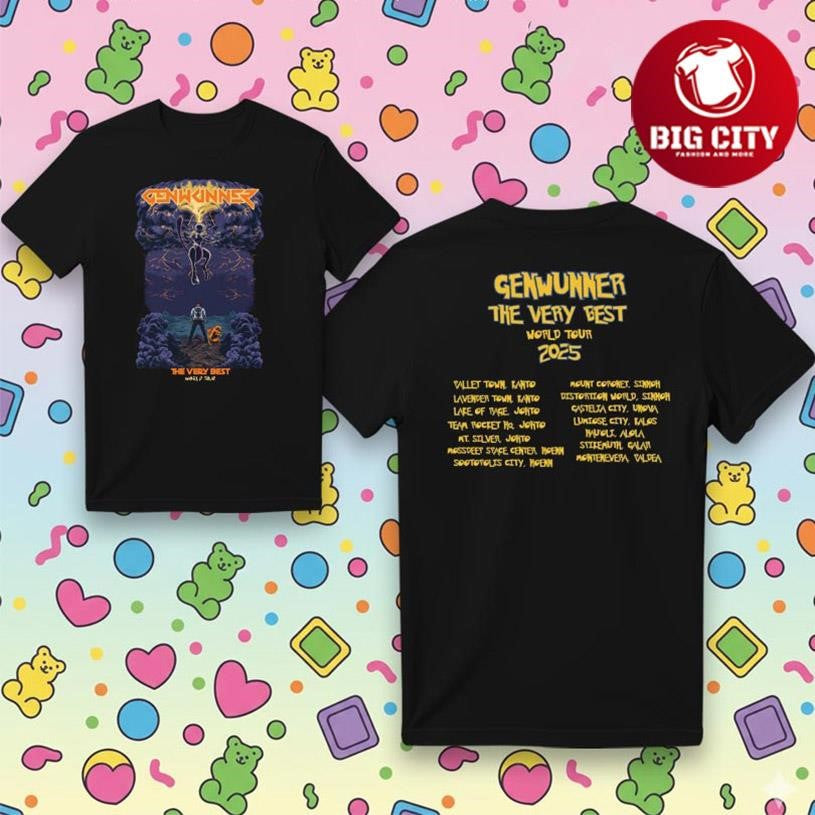 Genwunner The Very Best World Tour Two Sided Shirt Unisex T-shirt, Sweatshirt, Hoodie, Long Sleeve Tee - T-Shirt, Sweatshirt, Hoodie