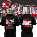 Georgia Bulldogs 2025-26 College Football Playoff Two Sided Shirt Unisex T-shirt, Sweatshirt, Hoodie, Long Sleeve Tee - T-Shirt, Sweatshirt, Hoodie