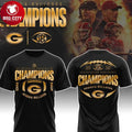 Georgia Bulldogs 2025 SEC Conference Champions Two Sided Shirt Unisex T-shirt, Sweatshirt, Hoodie, Long Sleeve Tee - T-Shirt, Sweatshirt, Hoodie