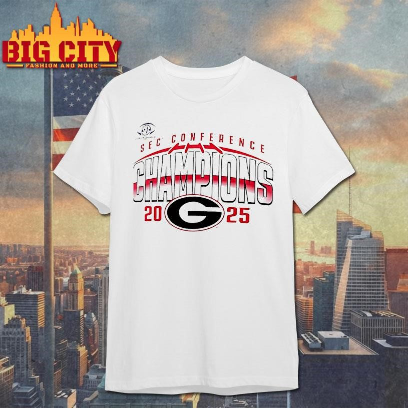 Georgia Bulldogs 2025 Sec Football Champions Shirt Unisex T-shirt, Sweatshirt, Hoodie, Long Sleeve Tee - T-Shirt, Sweatshirt, Hoodie