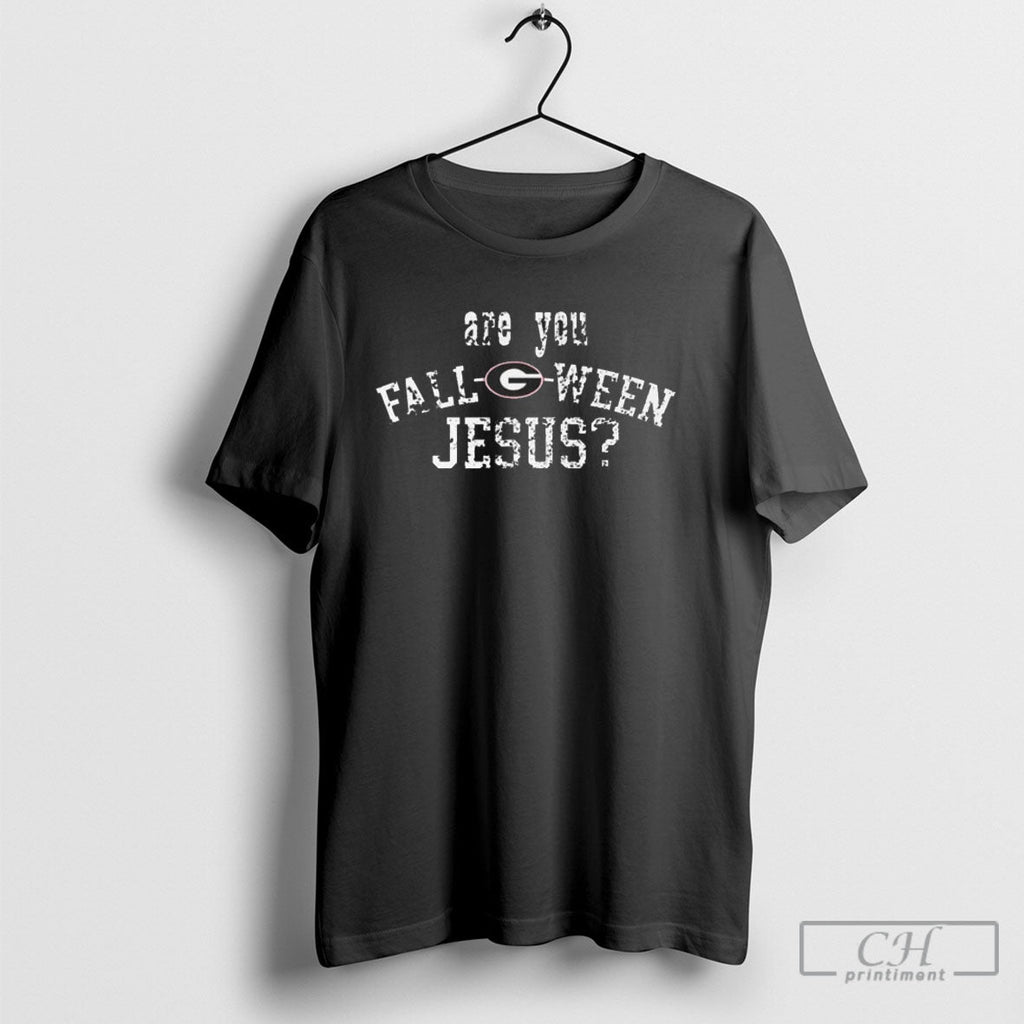 Georgia Bulldogs Are You Fall O Ween Jesus 2025 Shirt Sweater Unisex T-shirt, Sweatshirt, Hoodie, Long Sleeve Tee - T-Shirt, Sweatshirt, Hoodie