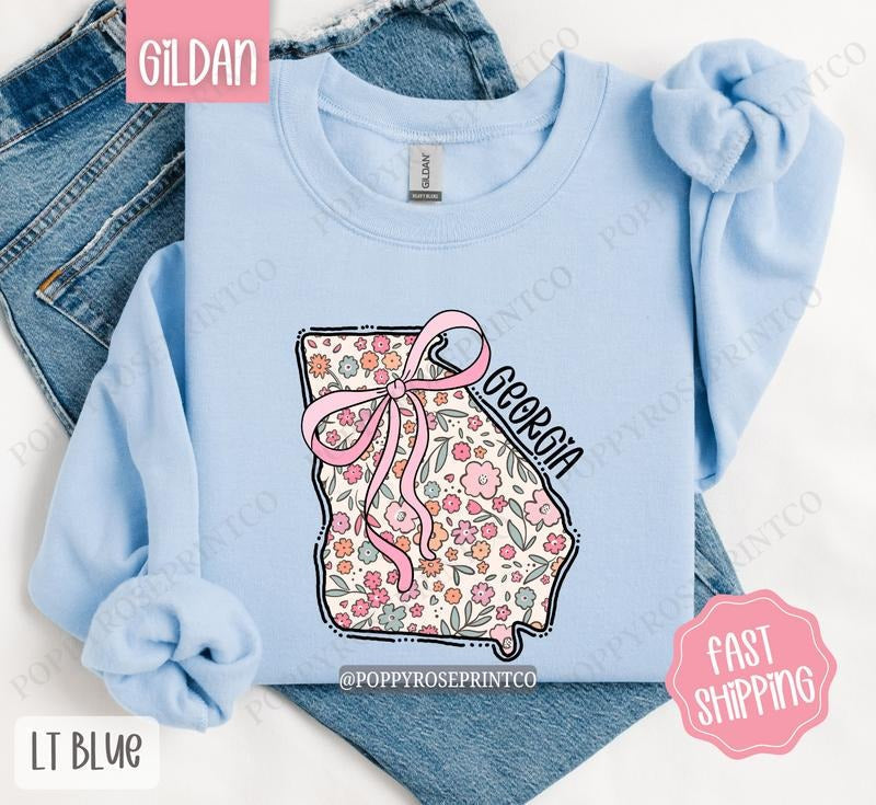 Georgia Floral Cute Georgia Georgia State T-Shirts, Hoodie, Sweatshirt - T-Shirt, Sweatshirt, Hoodie