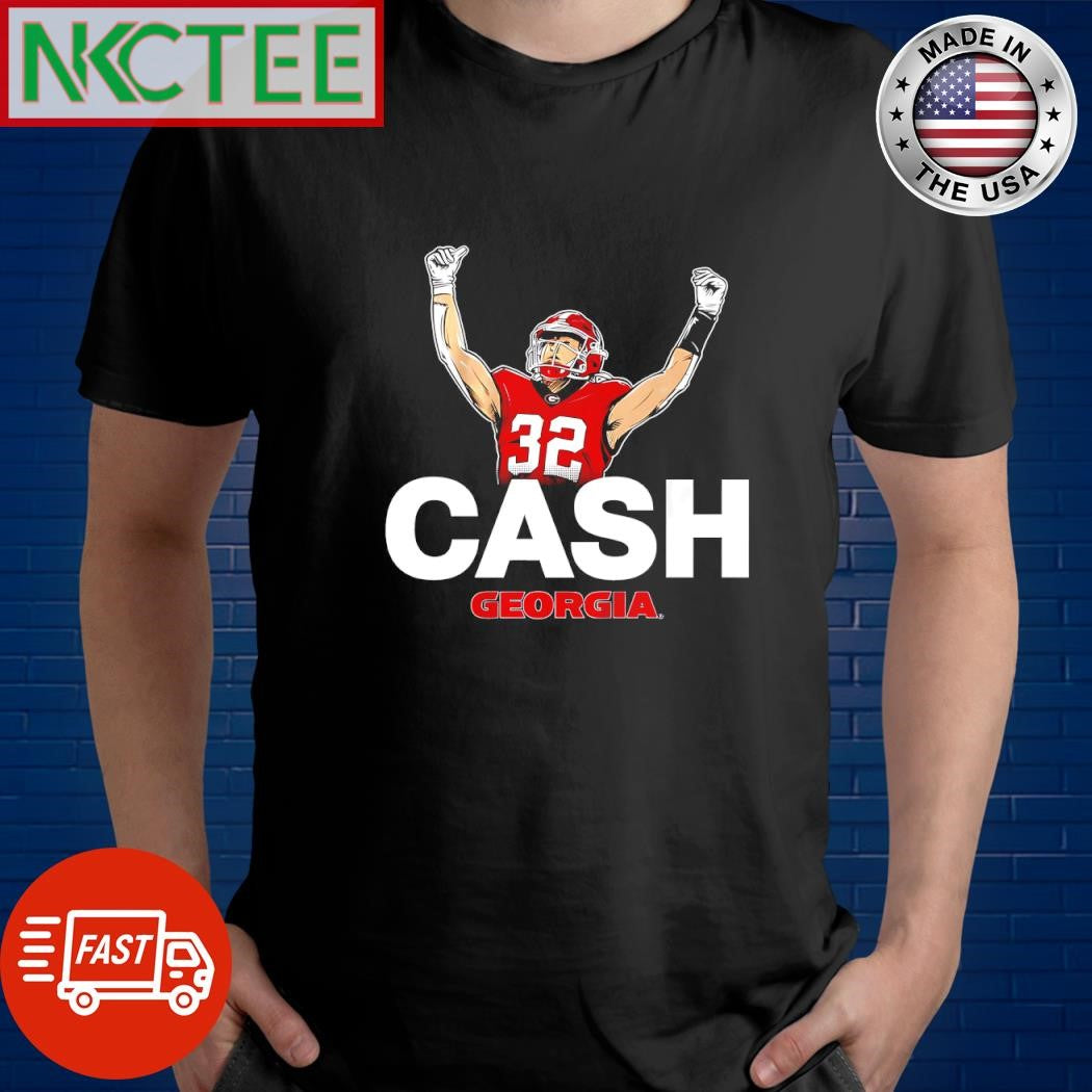 Georgia Football 32 Cash Jones high hand shirt Unisex T-shirt, Sweatshirt, Hoodie, Long Sleeve Tee - T-Shirt, Sweatshirt, Hoodie
