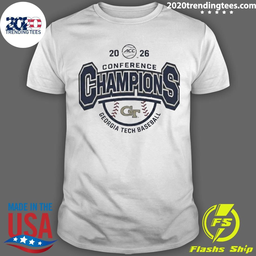 Georgia Tech Yellow Jackets Baseball Acc Tournament Champions 2026 Shirt Unisex T-shirt, Sweatshirt, Hoodie, Long Sleeve Tee - T-Shirt, Sweatshirt, Hoodie